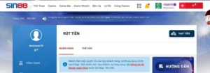 sin88 rút tiền