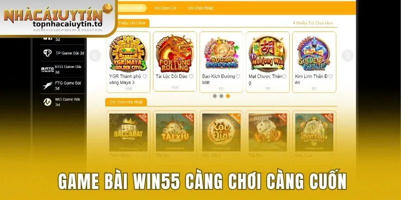 Game bài Win55 chơi cực cuốn