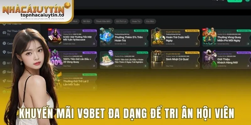 Khuyến mãi V9bet đa dạng để tri ân hội viên 