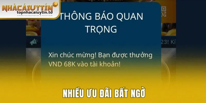 Nhiều ưu đãi bất ngờ